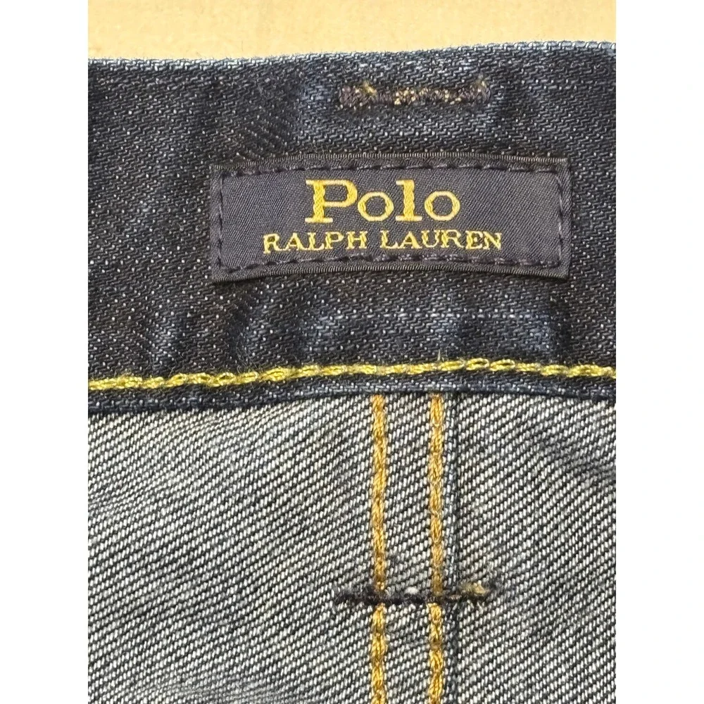 Polo Ralph Lauren Classic Fit Mens Indigo Blue Stretch Denim Jeans‎ 36x32